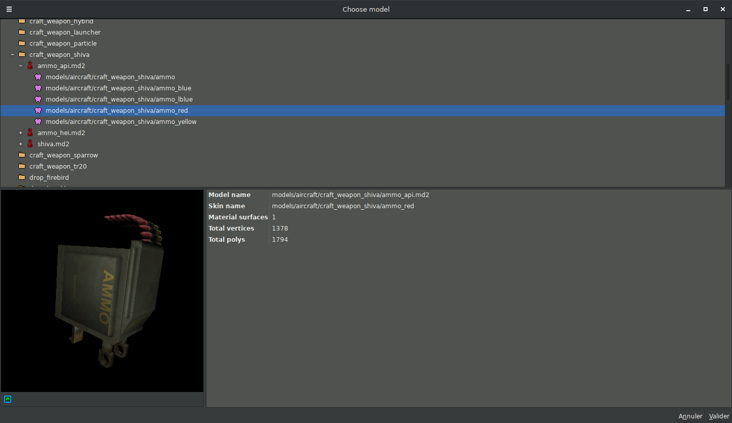 UFORadiant model browser