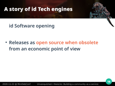 Distribué en open-source quand devenu obsolète