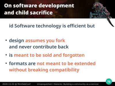 La conception d’id Tech suppose que vous forkez