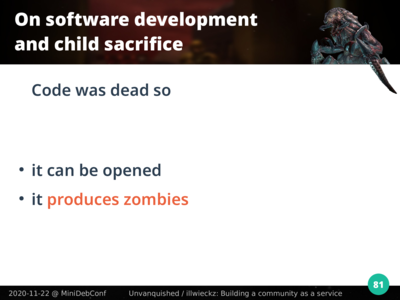 Du code mort produit des zombies