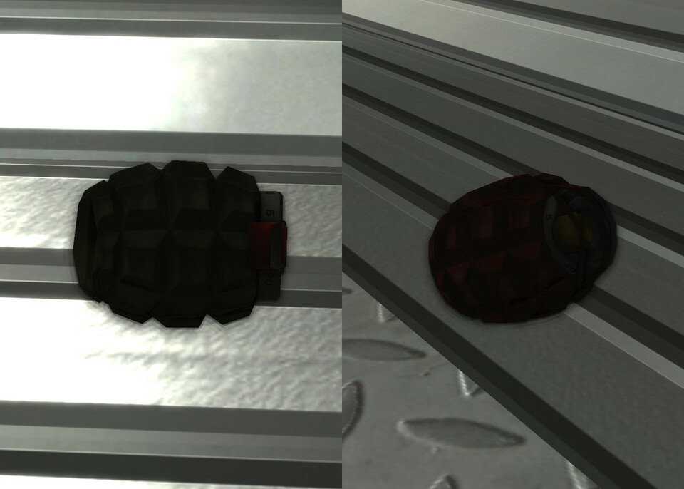 Grenade et bombe incendiaire d’Unvanquished